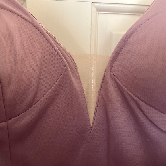 Purple Floral MARINA Cocktail Dress - Picture 3 of 9